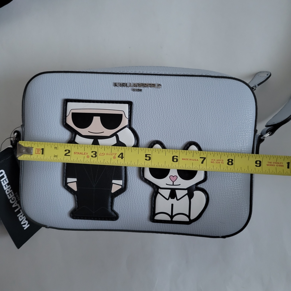 Karl Lagerfeld Light Gray Crossbody Bag - Picture 10 of 10